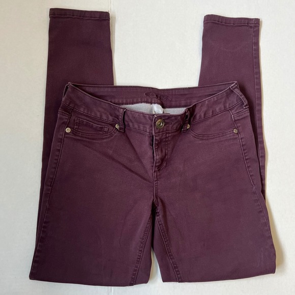 ✨maurices Jegging Pants‎ Stretch Casual Eggplant color Size Medium Regular - Picture 1 of 6